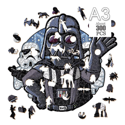 Movie Characters Wooden Puzzle Film Star Wood Jigsaws 2D Magic School Badge Character Jigsaw Toys for Kids