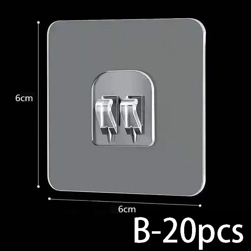 Wasserdichter, stark klebender Haken-Regal-Aufkleber für Badezimmer, Küche, Wandregal, Küche, zum Kleben von Wandschrauben, Haken, Lagerregal