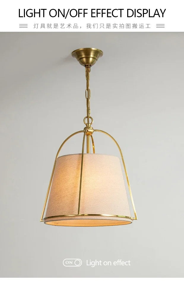 Winfordo Farmhouse Stoff-Kronleuchter zum Aufhängen, Stoff-Pendelleuchte für Schlafzimmer, Esszimmer, Küche, Insel, Heimdekoration.