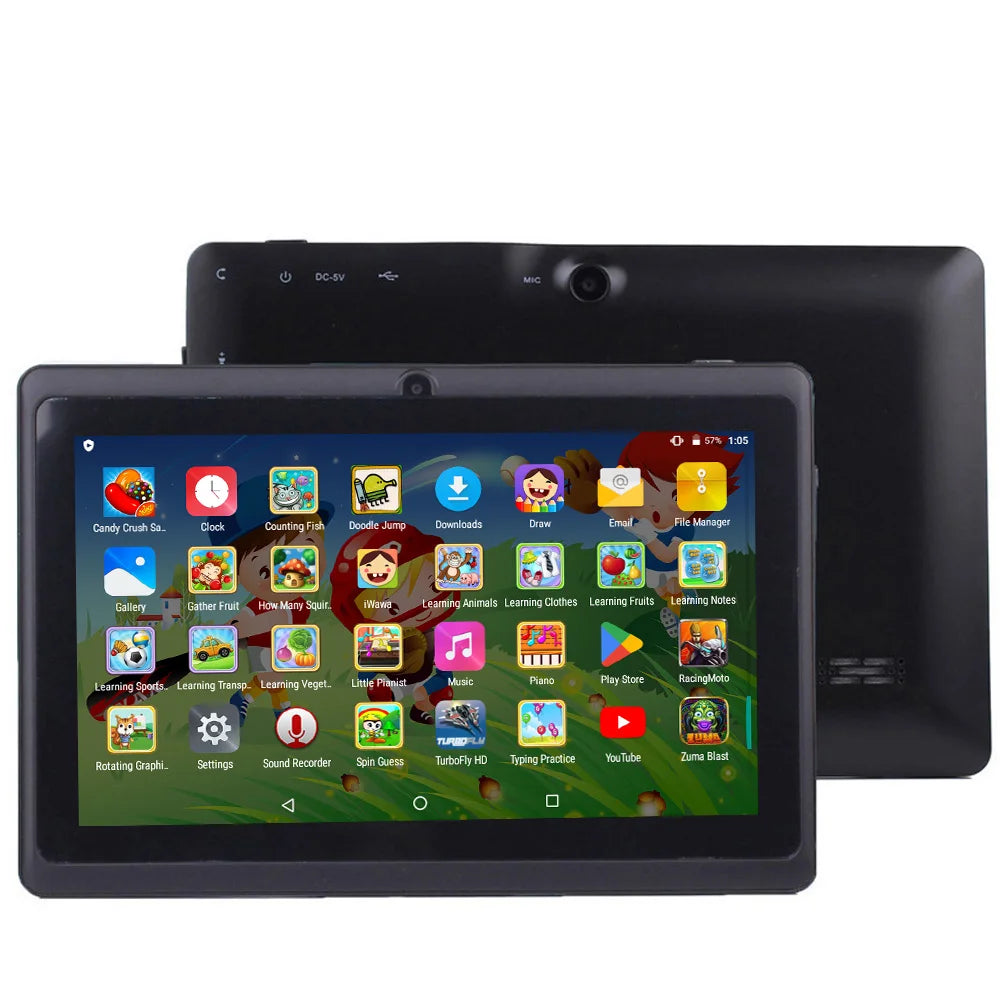 BDF-Q8 New 7 Inch Tablets Android 13, 4GB RAM 64GB ROM, 1TB Expand, WiFi, 4000mAh Battery,Dual Camera, Google Learning Tablet PC.