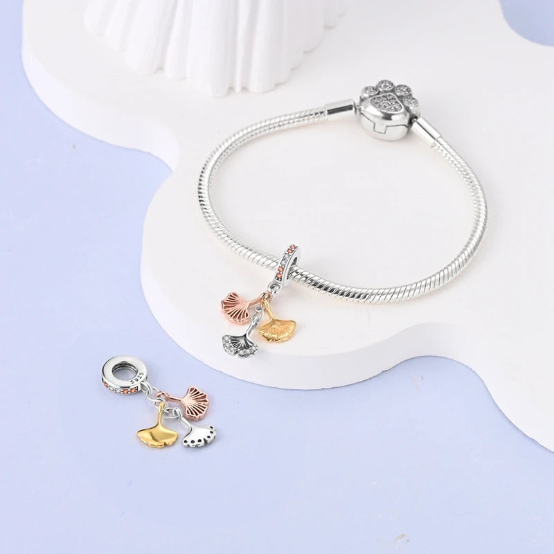 Flowers Series 925 Sterling Silver Sunflowers Tulip Carnation Charms Fit Original Bracelet  For Women Jewelry Making