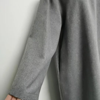 Lockeres, elegantes, reines, langes Kleid im Nahen Osten-Stil für Damen in Übergröße, schlanker Midirock, lässiges, bequemes Maxikleid.