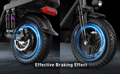 TOOFLY GQ8 Adult Electric Scooter 250W 48V15AH Foldable E-scooter  Inch Vacuum Tires City Commuter Electric Scooter.