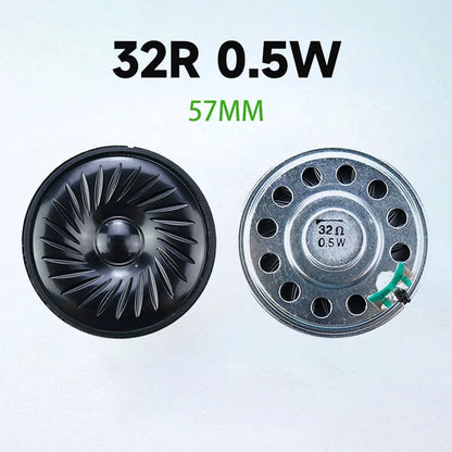 2PCS 0.5W  32R Speaker  32 Ohm Loud Speaker Diameter  23mm 28mm  36mm 40mm 50mm 57mm Loudspeaker.