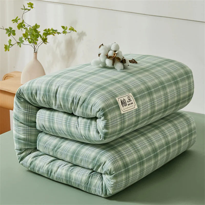 Quilt cotton queen Fall double bed comforters Quilt with cover washable Winter blanket Duvet 220x240 nordic duvet bed 150