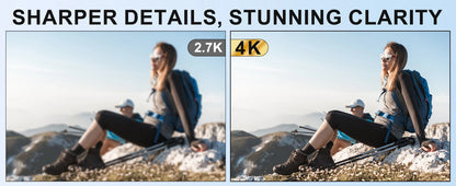 NBD 4K Camcorder Video Camera with 48MP Vlogging Camera With Wi-Fi & App Control,Video Recorder with 3X Battery Life, 16X Zoom.