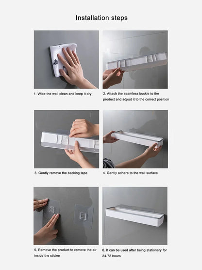 1pc Wc Badezimmer Schrank Rack Wand Hängen Loch Kostenloser Multifunktionale Artefakt Über Wc Rack Weiß Regal Organizer