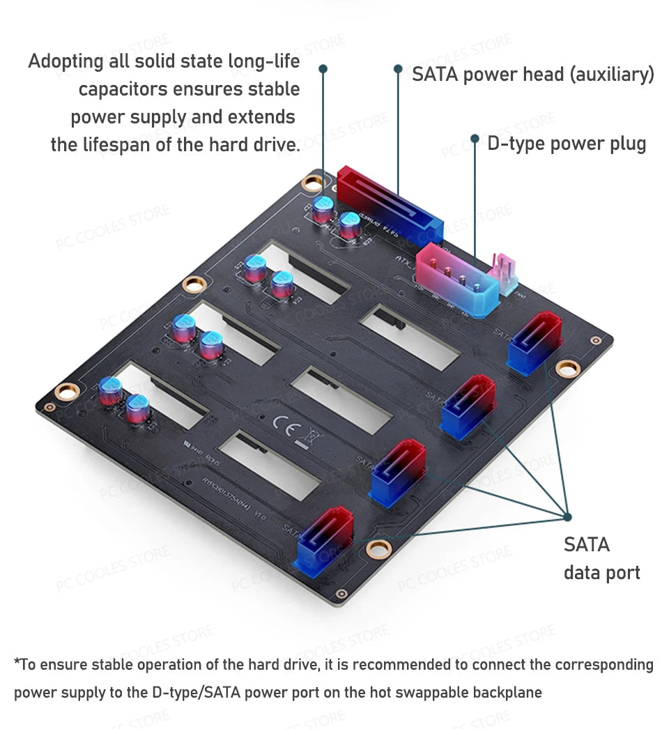 JONSBO N4 NAS Mini Case ITX/M-ATX Motherboard SFX Power 6 Large and 2 Small Hard Disk Bit Home Office Server PC Chassis.