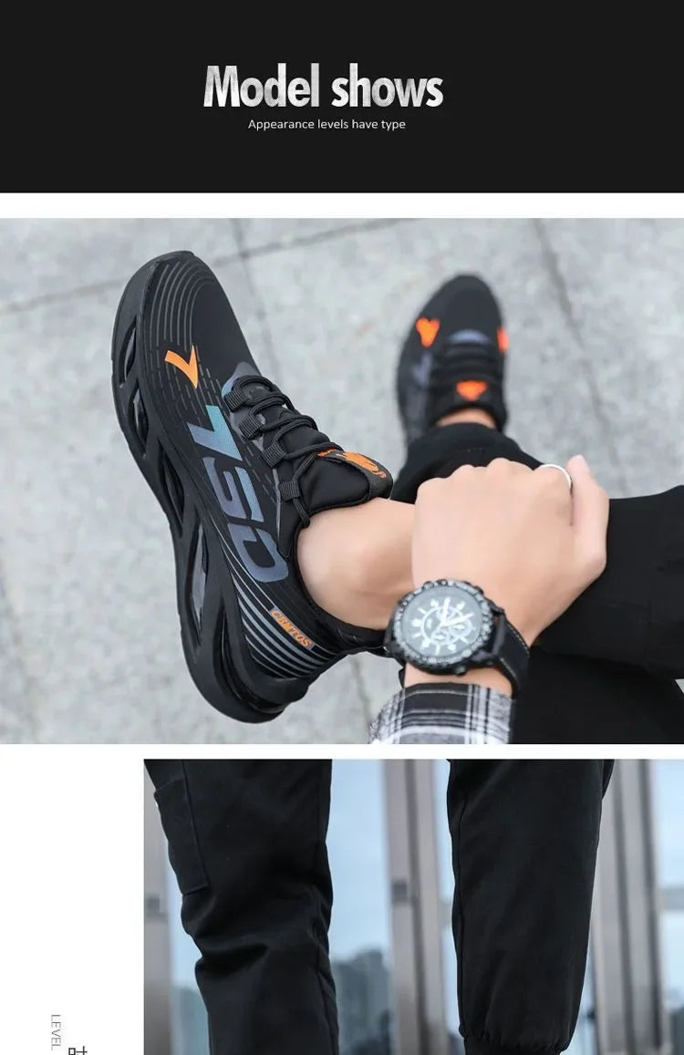 2024Shoes for Men Casual Slip on Fashion Sneakers Breathable Running Shoes Outdoor Walking Training Tennis Shoes.