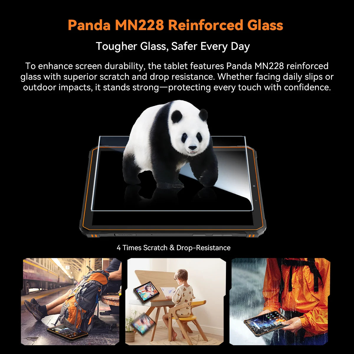 Blackview Active 5 [No EU Charger] 24(8+16)GB+128GB 8.68'' IPS Rugged Tablet 6600mAh Tablet Android 15 90Hz Doke AI 16MP+13MP NFC Fingerprint.