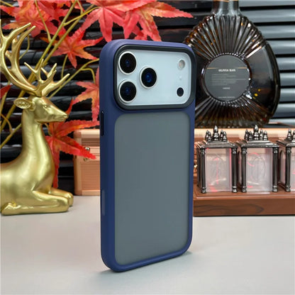 Active Touch Camera Button Matte Hybrid Armor Case For iPhone 17Air 17 17Pro 17Pro Max Lens Protection Shockproof Hard Cover.