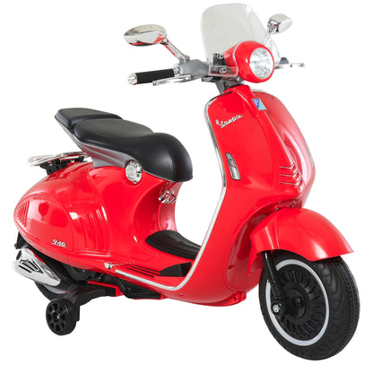 Electric Motorcycle for Children 3-6 Years Old Authorized from Vespa 108X49X75 cm.