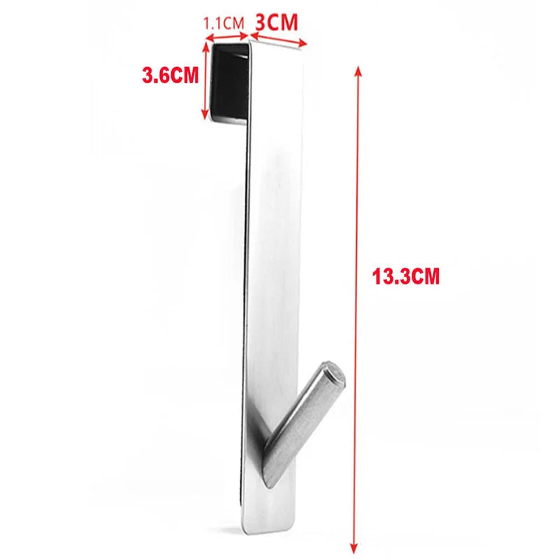 Badezimmer Bademantel Kleiderbügel Halter Haken Edelstahl über Glastür Duschtür Rückseite Dusche S-Form Handtuchhalter