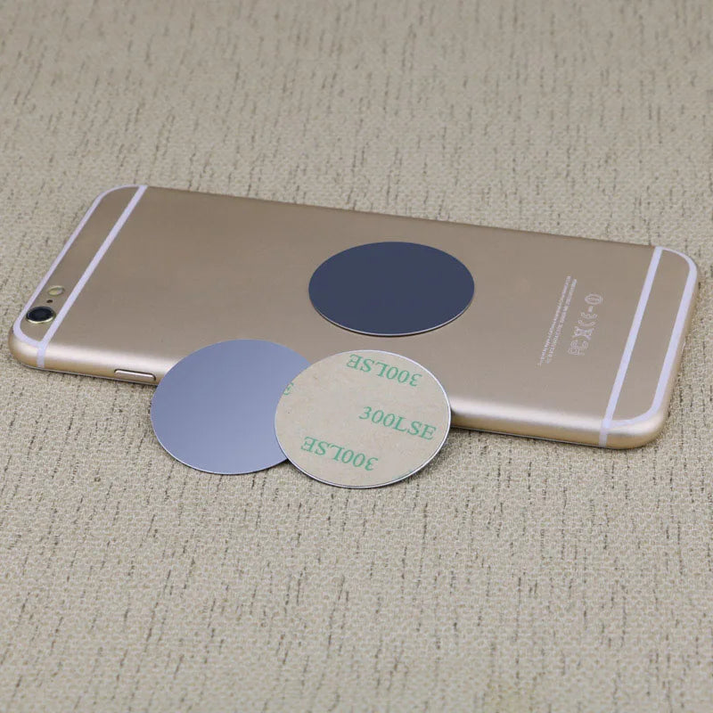 Metal Plate For Car Phone Holder Magnetic Universal Iron Sheet Disk Sticker Mount Mobile Phone Magnet Stand For IPhone.