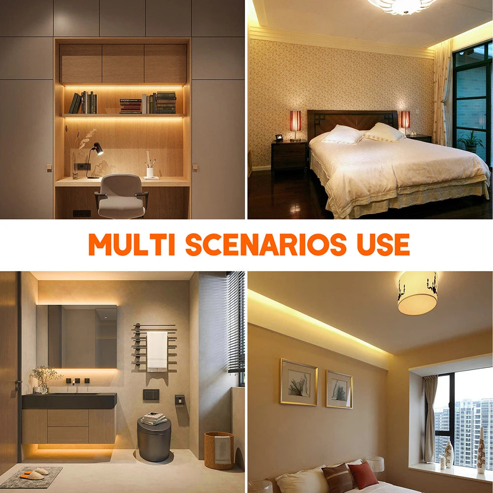 COB LED Streifen Licht Dimmer Schalter EU UK Power Kit 220V 230V 3000K 4000K 6000K 288LED Helle Flex Band Wasserdichte Lineare Beleuchtung.