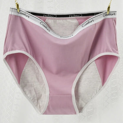 ‌1pc Women's Maternity Menstrual Panties Anti-Side Leakage High Waist Cotton Physiological Period Underwear for Ladies‌ 40-100kg