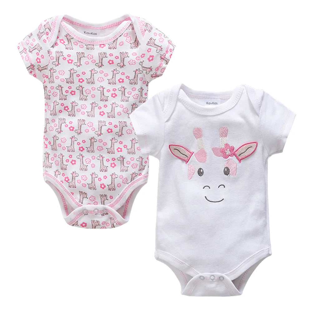 Honeyzone Sommer Baby Kleidung Säuglings Mädchen Strampler Nette Löwe Voller Druck Jungen Bodys 2 teile/satz Trottie Overalls Outfits Боди