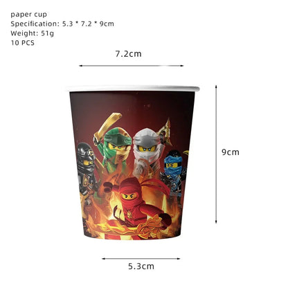 Neue Ninja Geburtstag Dekoration Supplie Ballon Geschirr Cartoon Banner Hintergrund Kuchen Dekoration Party Supplie Baby Dusche geschenk