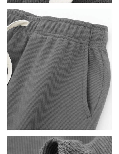 Männer Lose Gerade Hosen Diagonal Streifen Elastische Taille Alle-spiel Knöchel Länge Hosen Frühling Herbst Casual Outdoor Jogginghose.