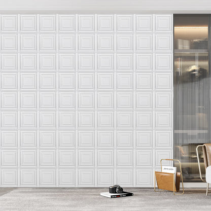 KUUJOJO 3D textured wall panel for indoor wall decoration, suitable for living room, hall, bedroom, hotel, office, send tape