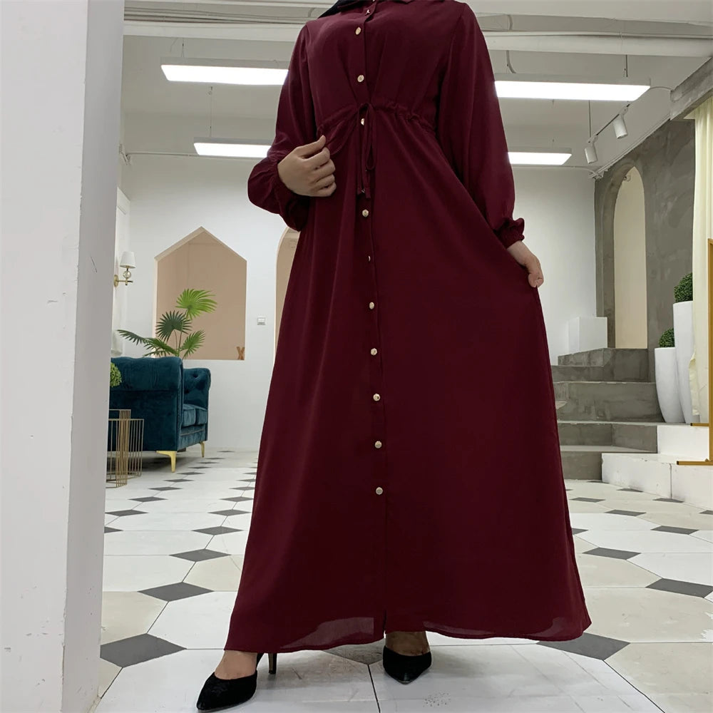 Ramadan Eid Red Abaya Damen Dubai Islamic Women Muslim Modest Dresses Kebaya Kaftan Robe Musulmanes Femme Vestidos Para Mujer.