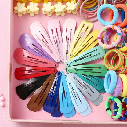 780pcs Girls Hair Accessories Cute Cartoon Hair Bands Bandeau Cheveux Scrunchies Korean Elastic Hairband Kids Rubber Bands Gift.