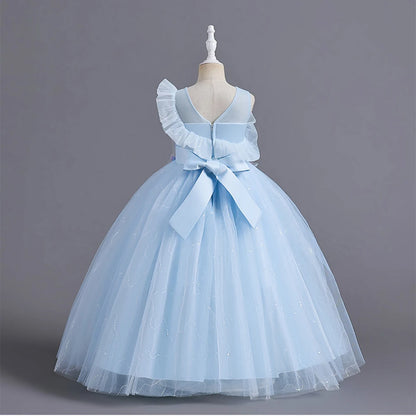 HETISO Kinder Elegantes formelles Kleid Mädchen Blume Prinzessin Party Abendkleid Geburtstag Festliches Neujahrskleid für Kinder 12 14 Jahre.