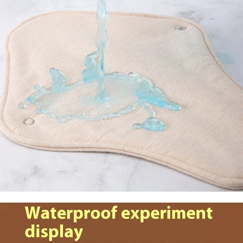 Waterproof Urine Barrier Washable Panties Liners Pad Menstrual Sanitary Napkin Reuse Snap Button Leak-proof Cotton Underwear.