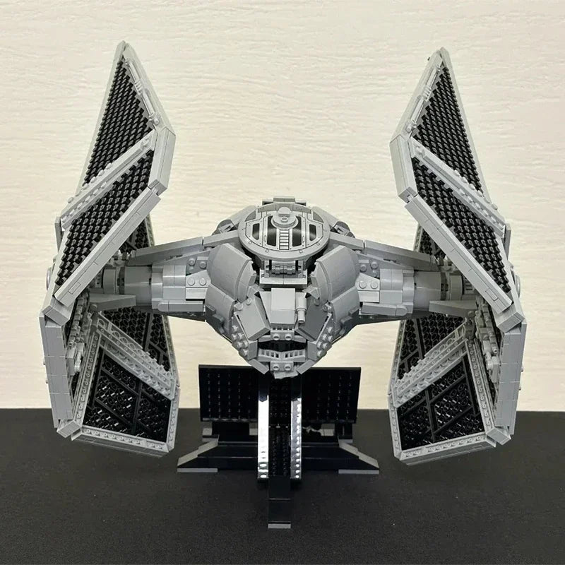 1931pcs DIY Spaceship Tied Interceptord Building Blocks Spacecraft Fighters Model Assembly Bricks Toys Kids Christmas Gift 75382.