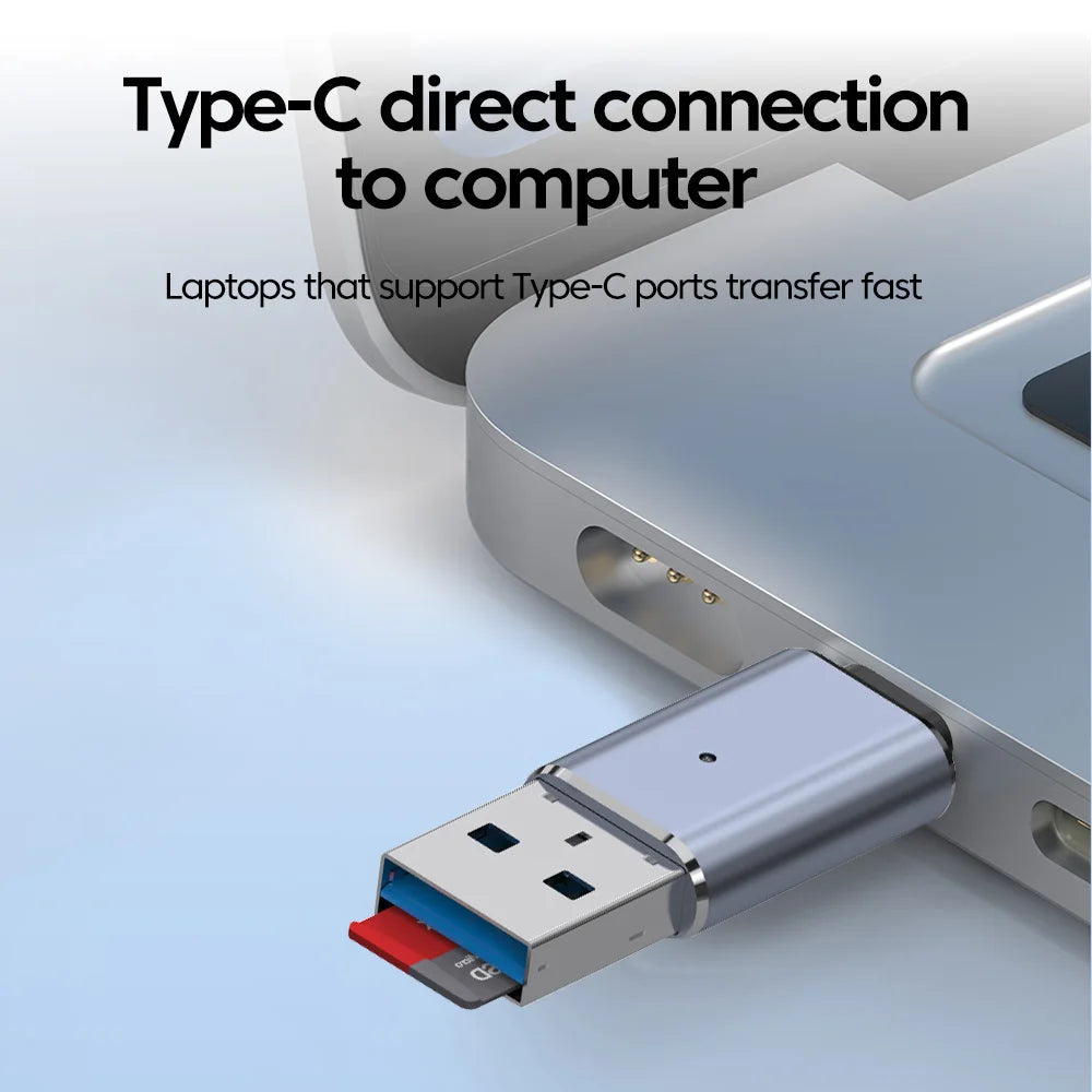 Elough USB 3.0 Card Reader SD TF Card Reader Lightning adaptador usb a tipo c High Speed Cardreader For iPhone Accessories.