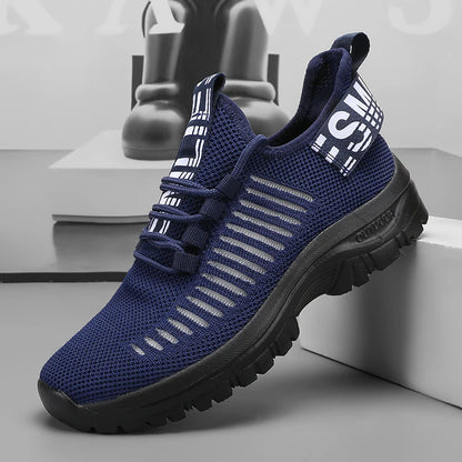 new Shoes for Man	Summer Walking Comfort Platform Sneakers Mesh Fashion Design Breathable Travel Training Jogging Shoes 36-46.