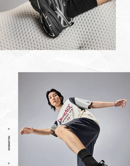 Xtep Little Basque 2 Freizeitschuhe für Herren, 20225, Sommer, Vintage, atmungsaktiv, bequem, rutschfest, langlebig 875219320017