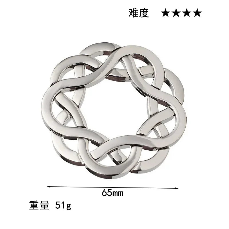 Alloy Metal Unlocking Toys Brain Teaser Metal Puzzle Toys Children Adult Funny Gift IQ Challenge Game.