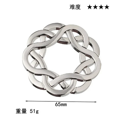 Alloy Metal Unlocking Toys Brain Teaser Metal Puzzle Toys Children Adult Funny Gift IQ Challenge Game.