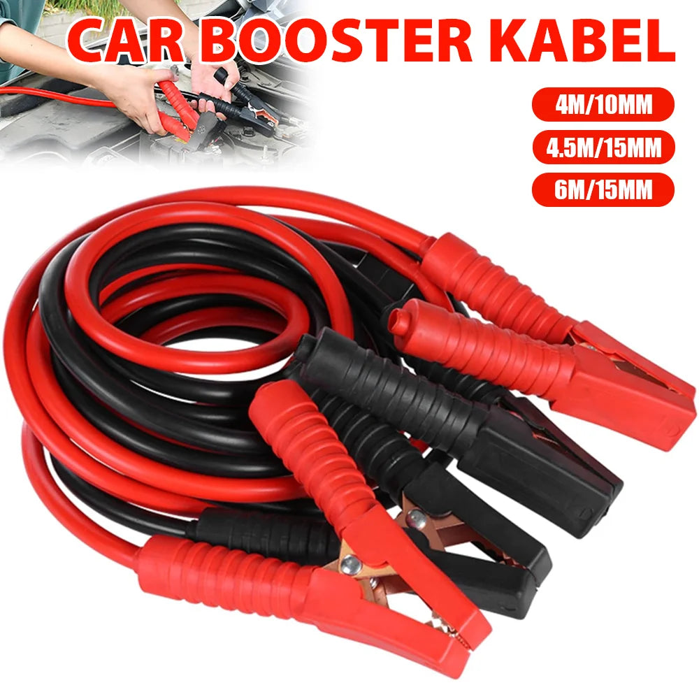 [EU Stock] 4/4.5/6M 2000A/3000A Car Battery Jump Starter Cable Booster Cable Clamps Car Jump Starter Leads Emergency Flame Cord.