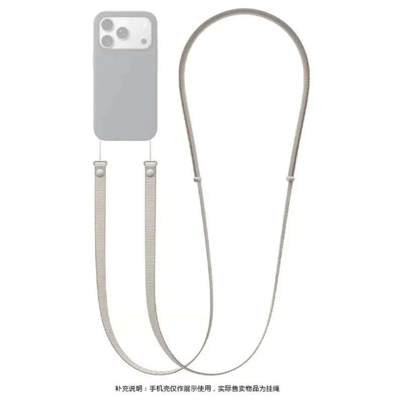 High End Official Magnetic Woven Strap for Orginal Iphone 17 Pro Max 17 Air Phone Crossbody Lanyard Anti-loss Apple Strap.