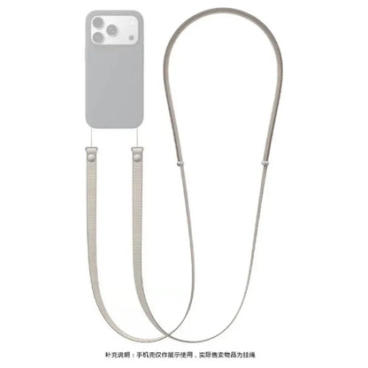 High End Official Magnetic Woven Strap for Orginal Iphone 17 Pro Max 17 Air Phone Crossbody Lanyard Anti-loss Apple Strap.