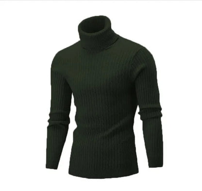 Turtleneck Pullovers Sweaters Men 2020 Autumn Winter Solid Color Long Sleeve Knitting Sweater Thickening Men's Bottoming Shirt