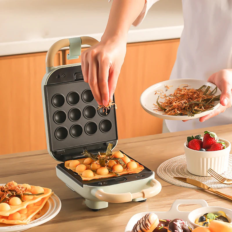 650W Electric Sandwich Maker Waffle Machine Toaster Baker Takoyaki Pancake Donuts Sandwichera Breakfast Machine 220V.
