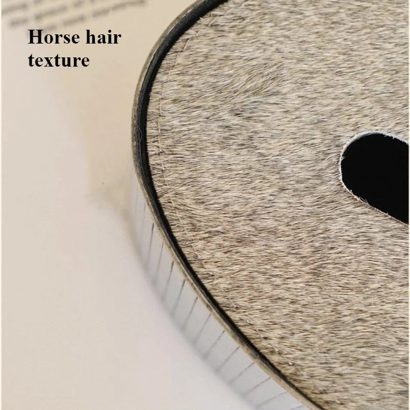 Horsehair Tissue Box Modern Living Room Desktop Tissue Storage Nordic Restaurant Napkin Boxes Home Decoration Accessories.