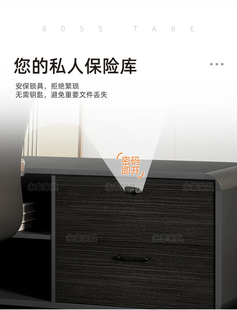 Nordischer minimalistischer Büroschreibtisch, moderner Luxus, Kreativität, Designer, L-förmiger Schreibtisch, fortschrittlicher Raum, Büromöbel, Arbeitstisch FYOD