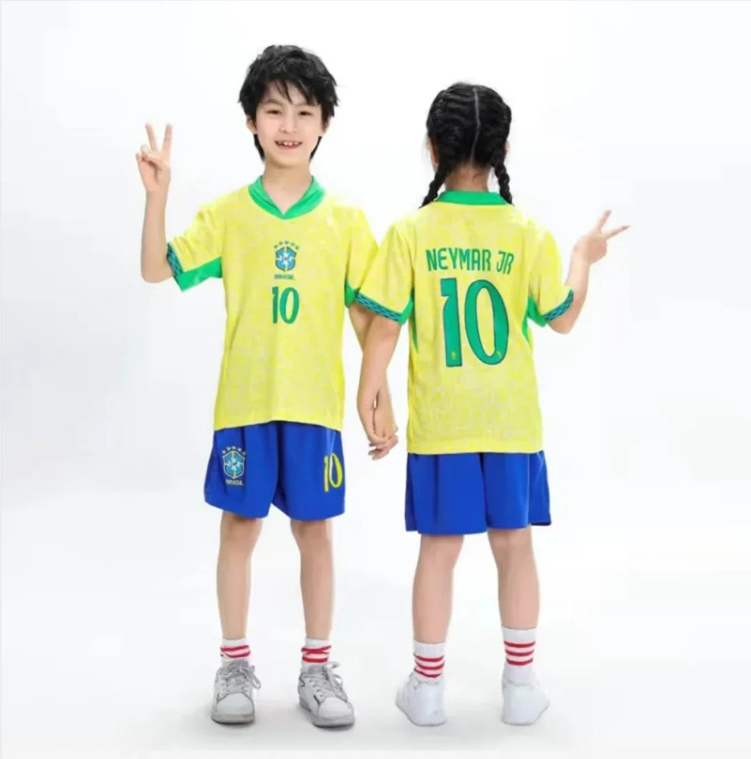 Children's Sports Breathable Set Clothing Two Piece Sweat-absorbing Lightweight Outdoor Grass Sports.