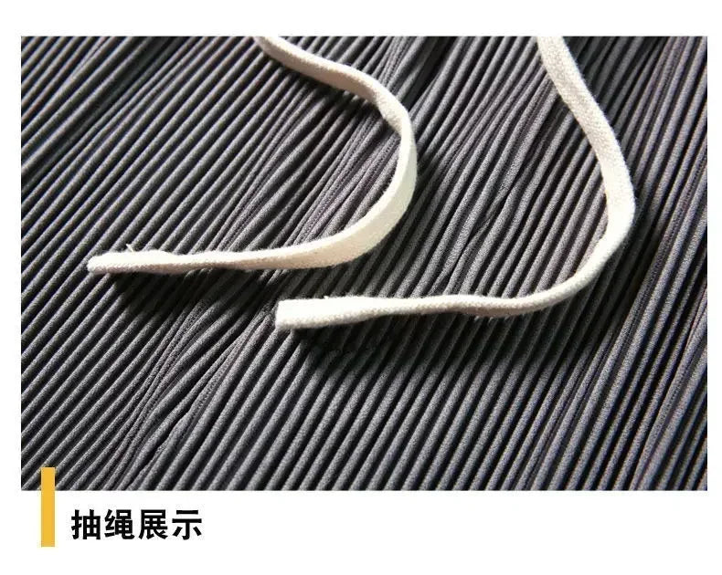 Summer Loose Ice Silk Pants Men's Drape 100KG Size Long Pants Fat Casual Sports Pants Wide Leg Straight Pants Tide Brand