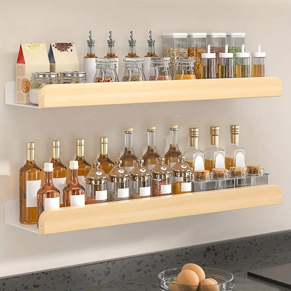 1PC Wandregal Kein Bohren Badezimmer Aufbewahrung Organizer für Shampoo Home Hotel Verwenden Badezimmerzubehör Schwimmendes Regal