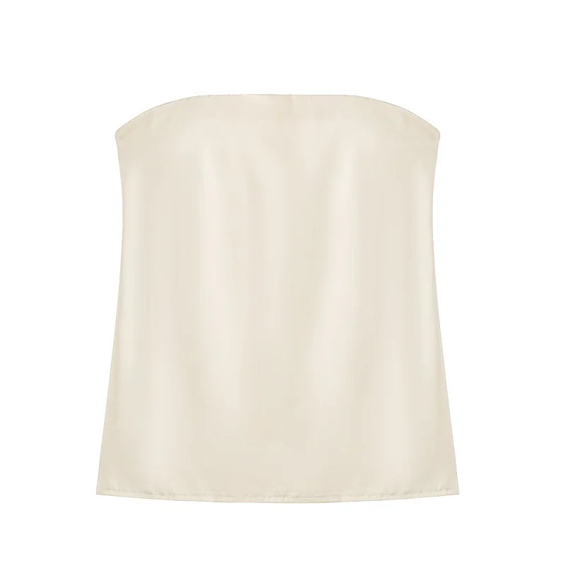 MUJER 2025 Women's Pants Sets Summer Satin High Waist Pants for Women Holiday Casual Pants Woman Straight Leg Trousers Woman.