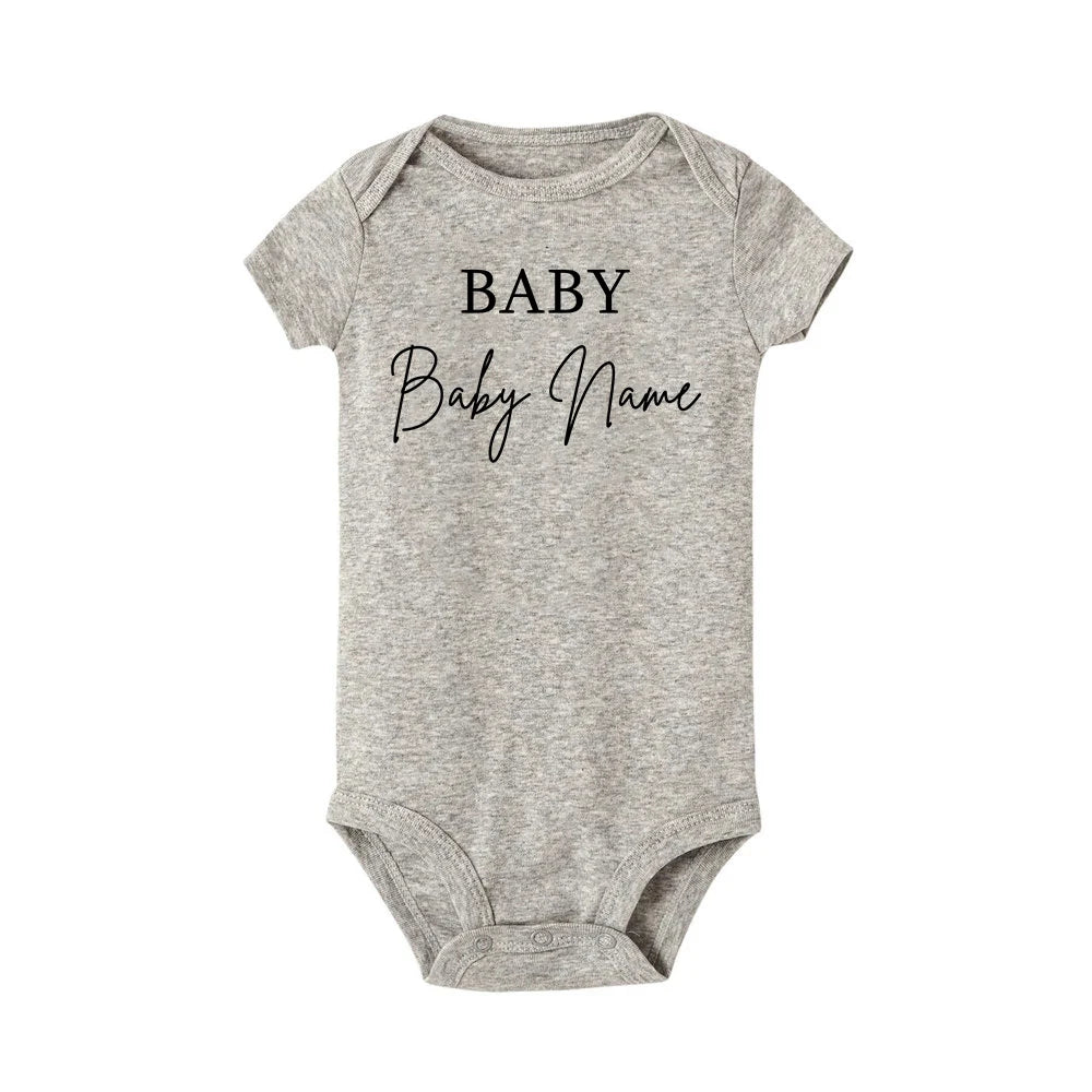 Personalisierter Name Baby Body Benutzerdefinierter Name Neugeborene Süße Kleidung Kleinkind Sommer Kurzarm Overall Unisex Kleinkind Dusche Geschenk.