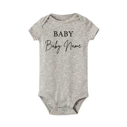 Personalisierter Name Baby Body Benutzerdefinierter Name Neugeborene Süße Kleidung Kleinkind Sommer Kurzarm Overall Unisex Kleinkind Dusche Geschenk.