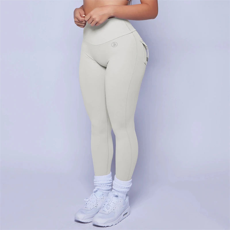 2025 Allure The Band Gym Leggings Women High Waist Tights Pants Peach Hip with Pockets Women Workout Gym Leggings ATB Yoga Pants