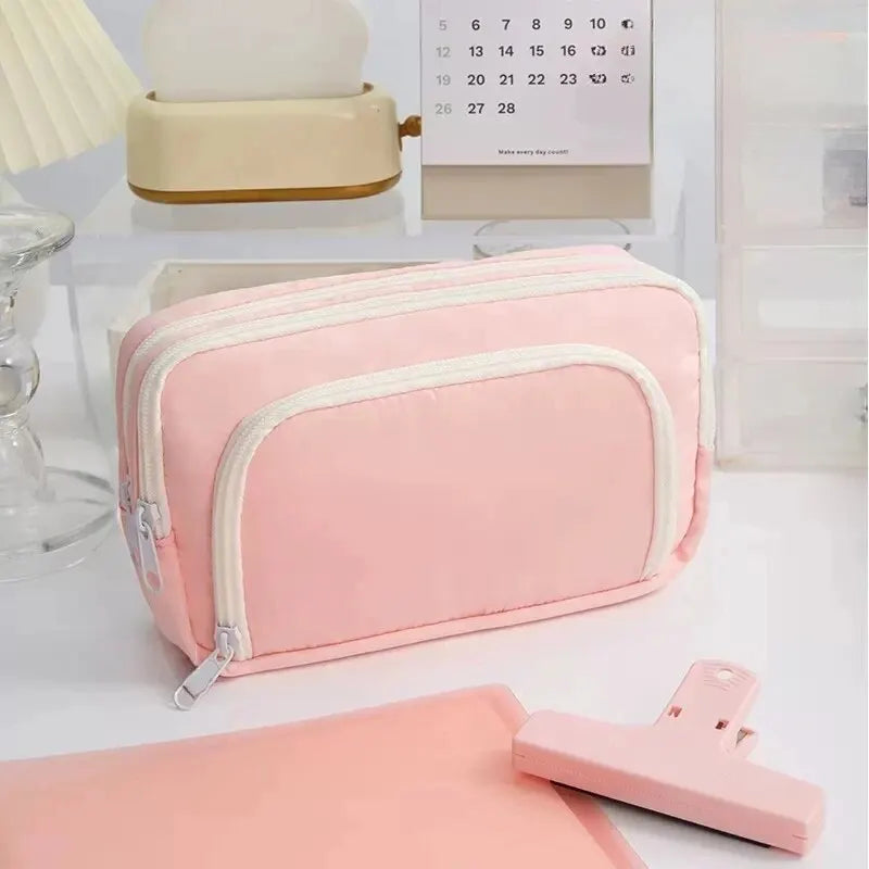 Kawaii Große Kapazität Stift Tasche Koreanische Bleistift Beutel Multilayer Schule Fall Schreibwaren Halter Tasche Student Zurück zu Schule Liefert.