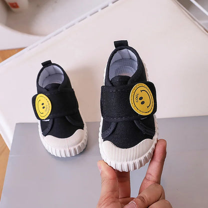 Fashion Children Shoe Versatile Canva Shoe 2025spring Autumn New Boy Shoe Flat Casual Shoes Simple Girl Shoes Comfort Baby Shoes